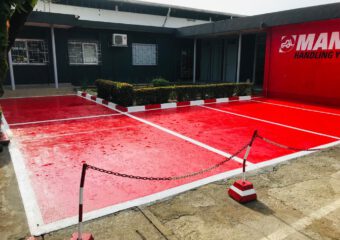 Tractafric équipments – réfection du sol espace manitou